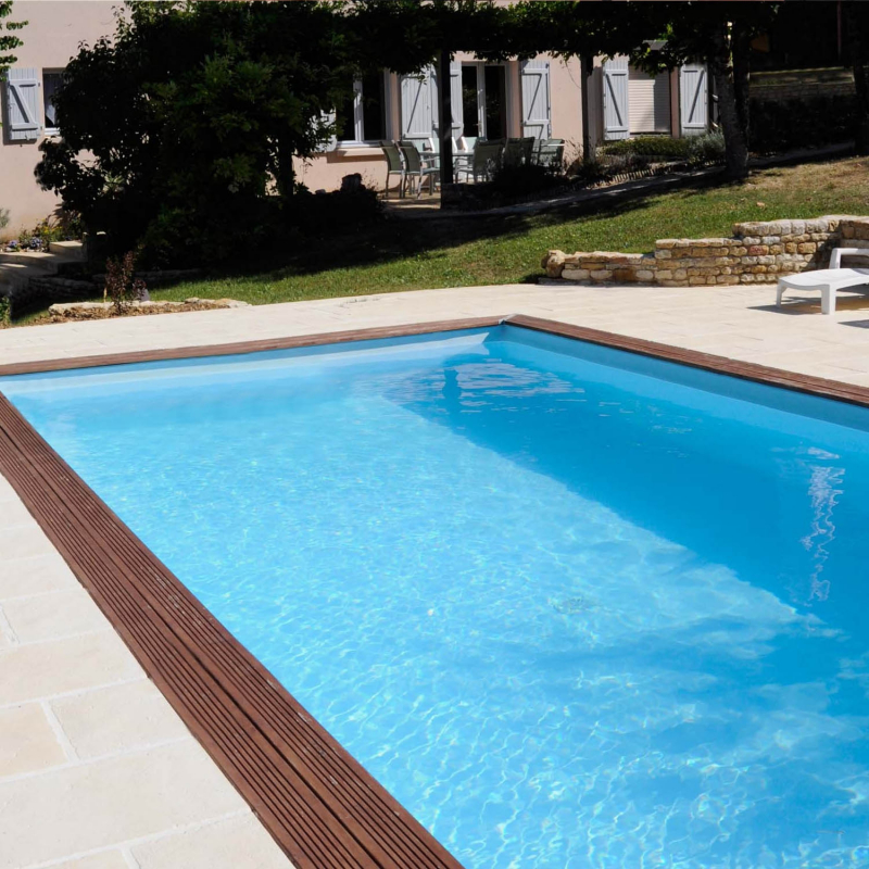 Piscine Bois Carrée 4x4 M Hauteur 1 33m