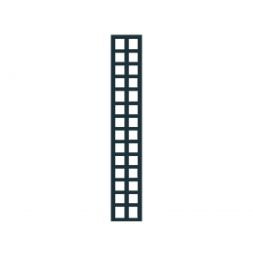 Treillage colonne 0,30 m x H.1,97 m maille carrée - Anthracite