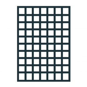Treillage rectangle 1m x H.1,41 m maille carrée - anthracite