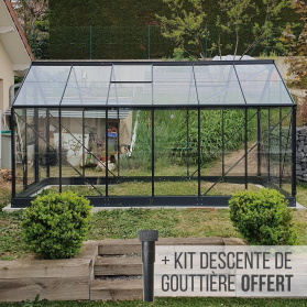 Serre de jardin en verre 7,4 m² - Allium 7500 Lams