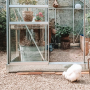 Serre de jardin en verre trempé et structure aluminium - Lams ALLIUM 4,90 m²