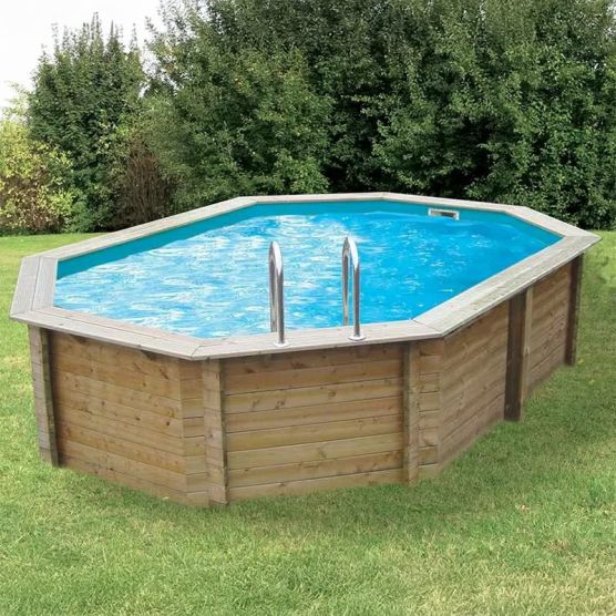 Piscine bois Sunwater 4,90 x 3,00 x H. 1,20 m