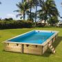 Piscine bois Linea 6,50 x 3,50 H. 1,40 m