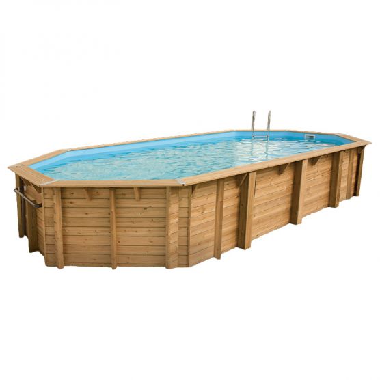 Piscine bois Lagon 8,20 x 4,00 x H. 1,30 m