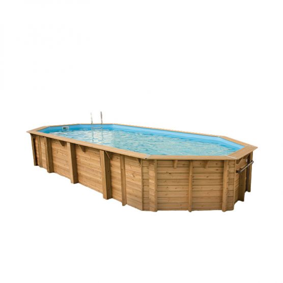 Piscine bois Ocea 8,60 x 4,70 H. 1,30 m