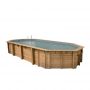 Piscine bois Ocea 8,60 x 4,70 H. 1,30 m