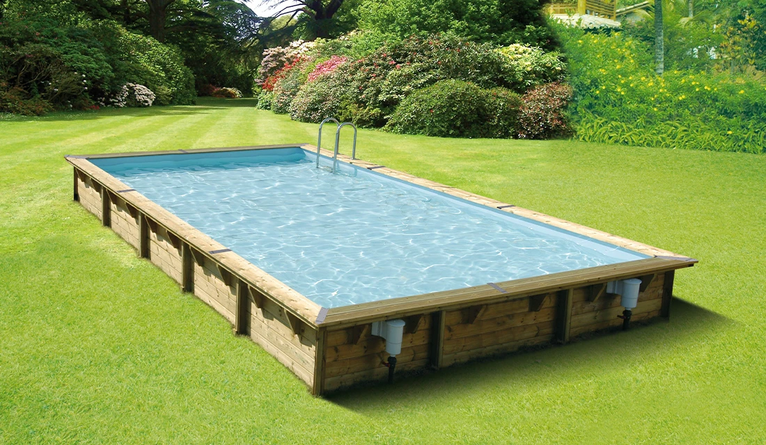 Piscine Rectangulaire Ubbink Linea 8,00 x 5,00 x h1,40m en kit complet