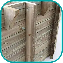 Renfort de paroi piscine bois Ubbink